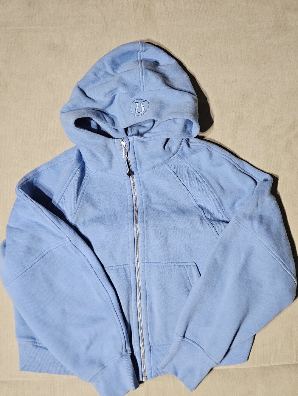 Lululemon Scuba Oversized Full Zip Hoodie M/L Light Blue